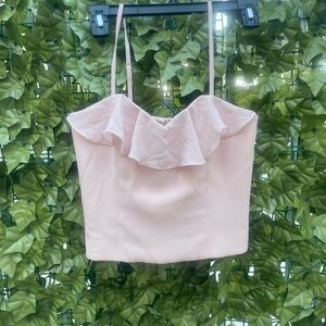 Ceremony by Joanna August Blush Pink Ruffle Camisole